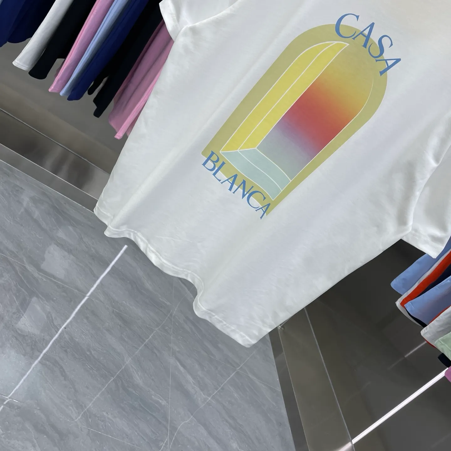 New Arrival Casablanca Classic Series T ～ ， ， 。 ， Classic ， In Stock ！ ：White Black Green Light Green Blue（5 ） Size：S M L XL XXL